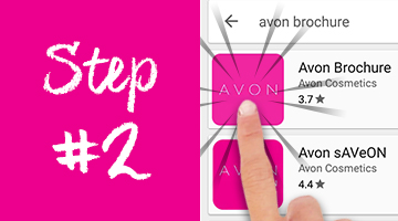 How to download the Avon Brochure App on Google Play - step 2