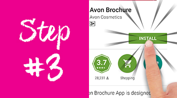 How to download the Avon Brochure App on Google Play - step 3